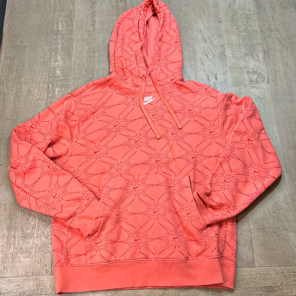 Nike Coral Hoodie with Pattern